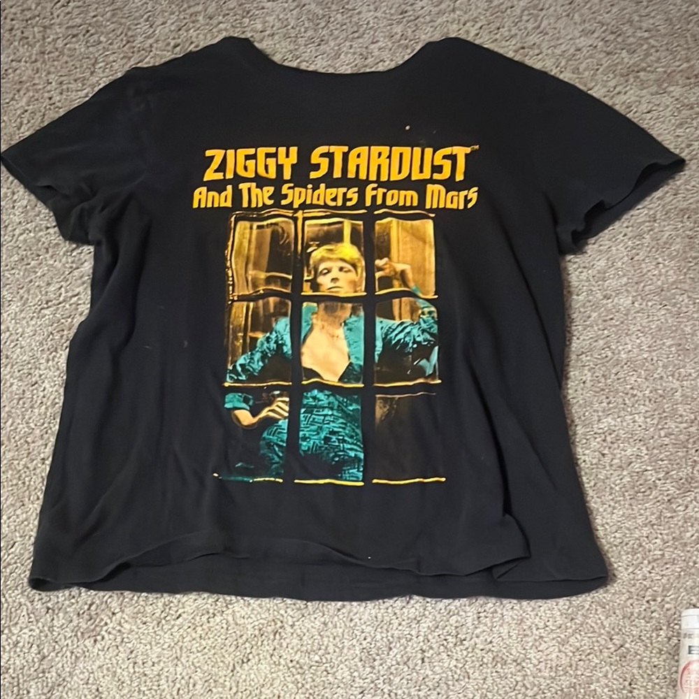 Black Ziggy Stardust Graphic Tee